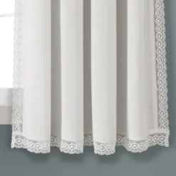Curtains & Drapes-Kirkland's Home Yellow & Gray Farmhouse Curtain Panel Set, 95 In. Yellow/Gray
