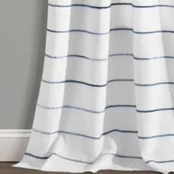 Curtains & Drapes-Kirkland's Home Yellow And Gray Stripe Curtain Panel Set, 95 In. White/Gray/Yellow