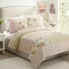 Quilts-Kirkland's Home Yellow And Pink Patchwork Blooms Full/Queen Quilt Yellow/Pink