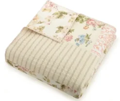 Quilts-Kirkland's Home Yellow And Pink Patchwork Blooms King Quilt Yellow/Pink