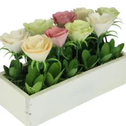 Arrangements & Greenery-Kirkland's Home Yellow And White Springtime Flower Arrangement Green/Yellow/Pink