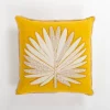 Pillows-Kirkland's Home Yellow Great Palm Pillow Yellow/Ivory