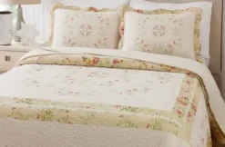 Bedspreads & Coverlets-Kirkland's Home Yellow Prairie Bloom Queen Bedspread Yellow/Ivory