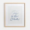 Wall Quotes & Signs-Kirkland's Home You Me & The Sea Framed Art Print White/Blue