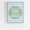 Wall Quotes & Signs-Kirkland's Home You'Re The Pina Colada Framed Canvas Art Print Blue/White/Green