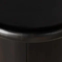 Accent & End Tables-Kirkland's Home Zach Charcoal Wood Pedestal End Table Black
