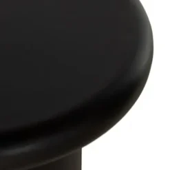 Accent & End Tables-Kirkland's Home Zach Charcoal Wood Pedestal End Table Black