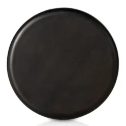 Accent & End Tables-Kirkland's Home Zach Charcoal Wood Pedestal End Table Black