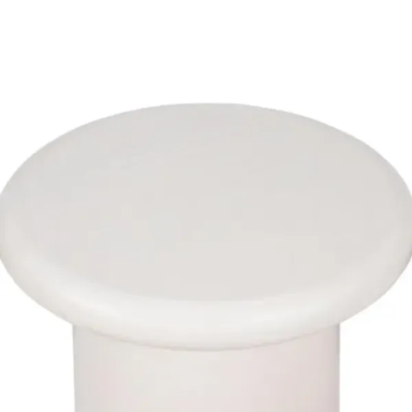 Accent & End Tables-Kirkland's Home Zach Wood Pedestal End Table Ivory