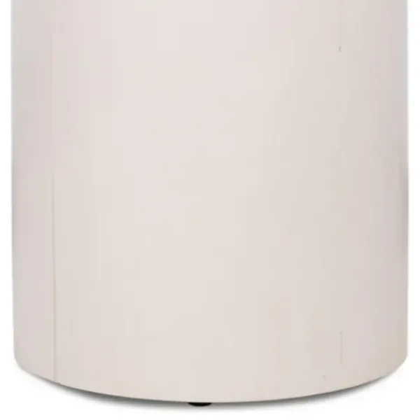 Accent & End Tables-Kirkland's Home Zach Wood Pedestal End Table Ivory