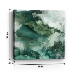 Canvas Art-Kirkland's Home Zen Panel Ii Canvas Art Print Green/White