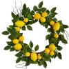 Wreaths-Kirkland's Home Zesty Lemon Fresh Wreath Green/Yellow