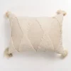 Pillows-Kirkland's Home Zoey Diamond Tufted Lumbar Pillow Ivory