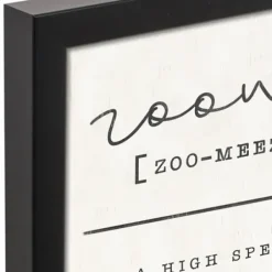 Wall Quotes & Signs-Kirkland's Home Zoomies Framed Canvas Art Print, 12X15 In. Black/Tan